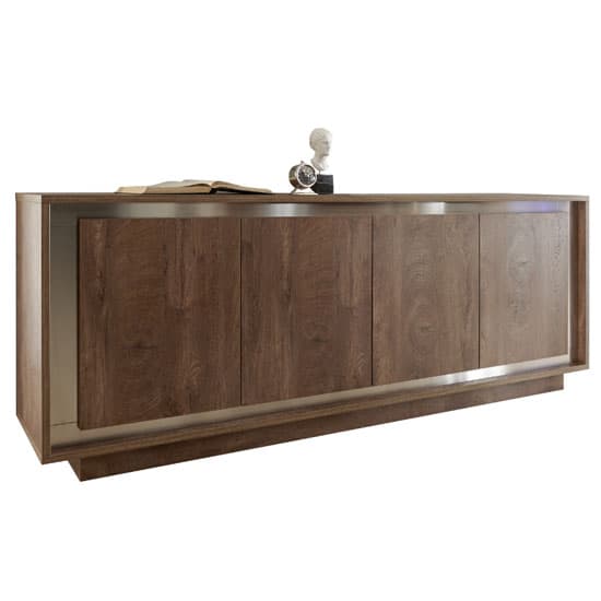 Borden Wooden Sideboard In Cognac Oak Furniture in Fashion
