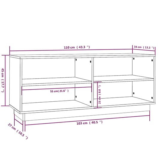 Boris Pinewood Shoe Storage Bench With Shelves In Grey_4