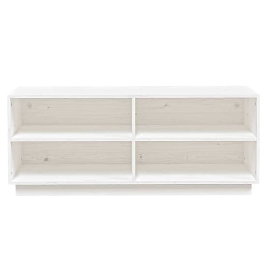 Boris Pinewood Shoe Storage Bench With Shelves In White_3
