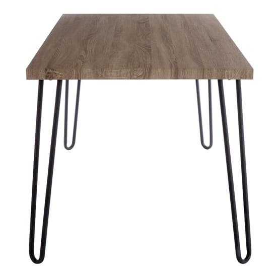 Boroh Wooden Dining Table With Black Metal Legs In Natural_3