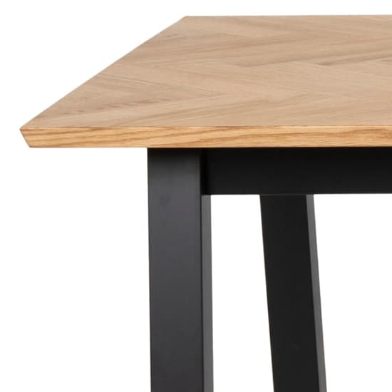 Bossier Rectangular 180cm Wooden Dining Table In Oak_4
