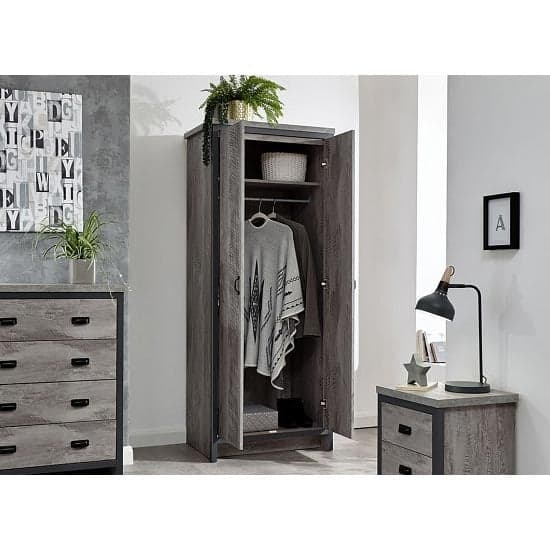 Balcombe Wooden 3Pc Bedroom Furniture Set In Grey_2