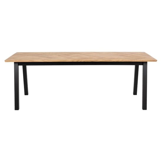 Boulder Wooden Dining Table Small In Oak And Black_2
