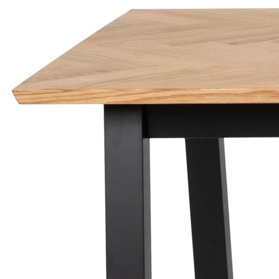 Boulder Wooden Dining Table Small In Oak And Black_4