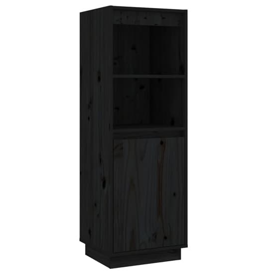 Bowie Pine Wood Storage Cabinet With 1 Door In Black_3