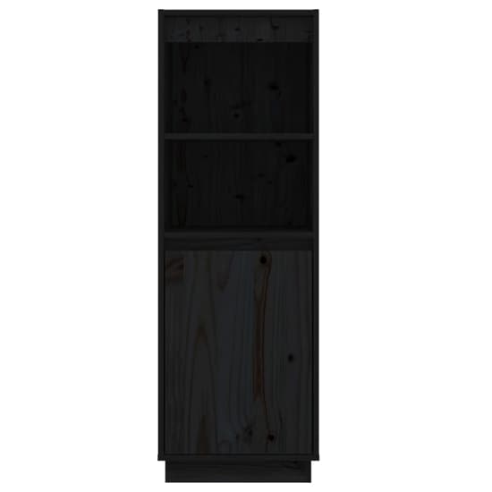 Bowie Pine Wood Storage Cabinet With 1 Door In Black_4