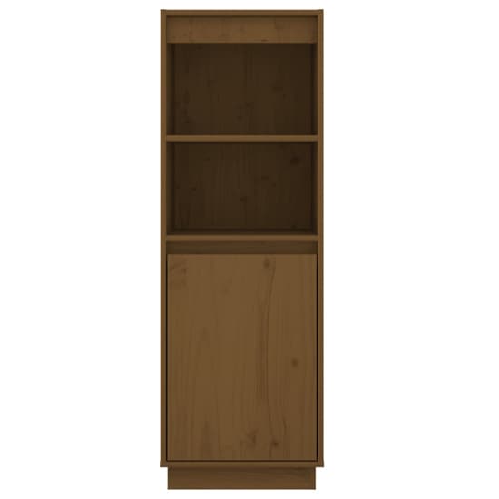 Bowie Pine Wood Storage Cabinet With 1 Door In Honey Brown_4