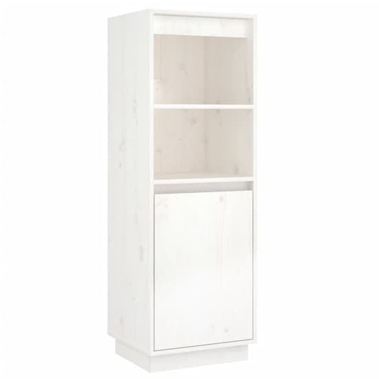 Bowie Pine Wood Storage Cabinet With 1 Door In White_3