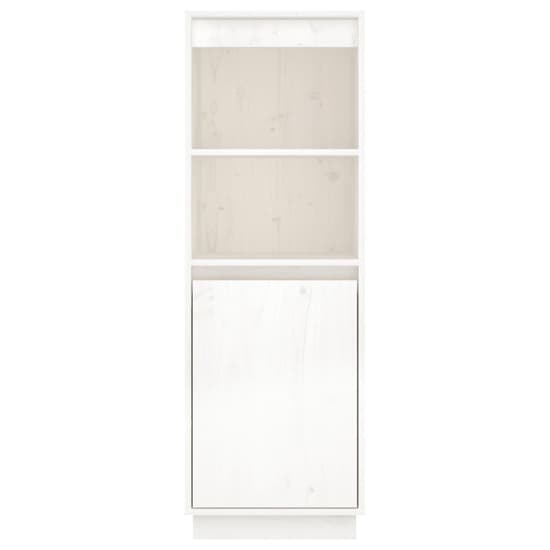 Bowie Pine Wood Storage Cabinet With 1 Door In White_4
