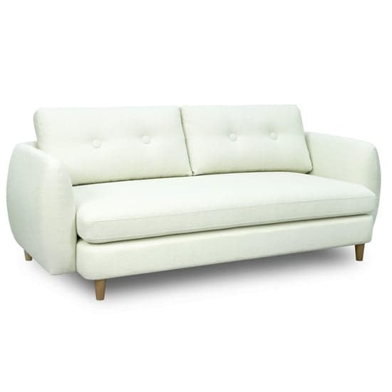 Bozo Fabric 2 Seater Sofa In White_1