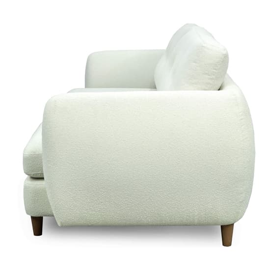 Bozo Fabric 3 Seater Sofa In White_3