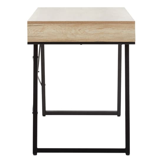 Bradken Wooden Computer Desk With Black Frame In Light Oak_4