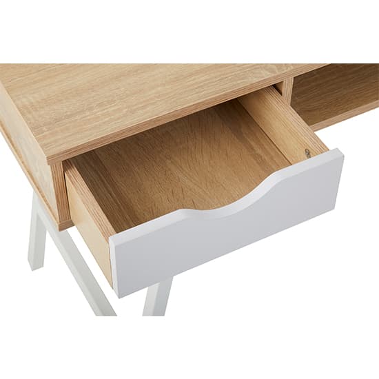 Bradken Wooden Computer Desk In Natural Oak And White_3