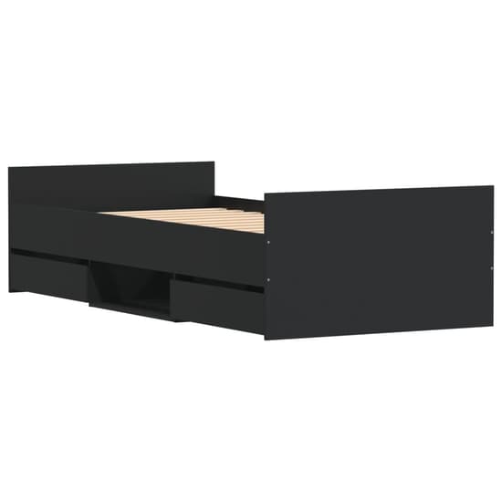 Braga Wooden Single Bed With Drawers In Black_7