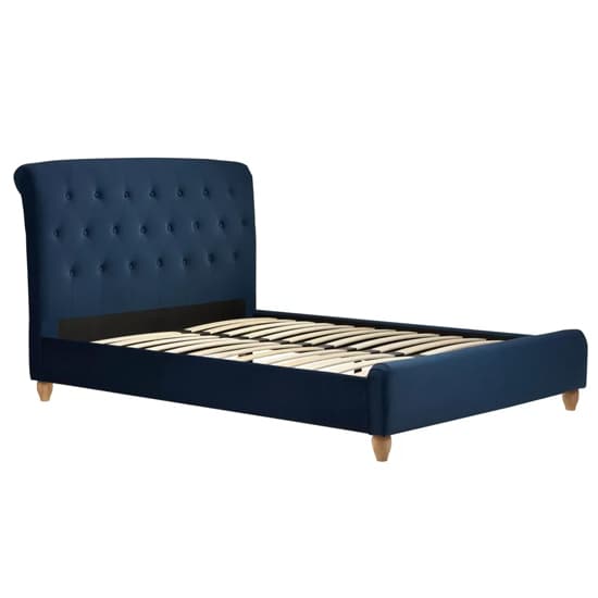 Brampton Fabric Double Bed In Midnight Blue_3