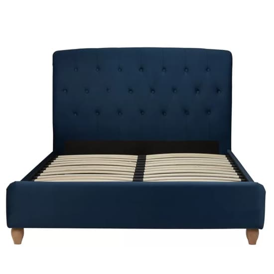 Brampton Fabric Double Bed In Midnight Blue_4