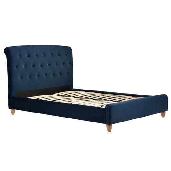 Brampton Fabric King Size Bed In Midnight Blue_3