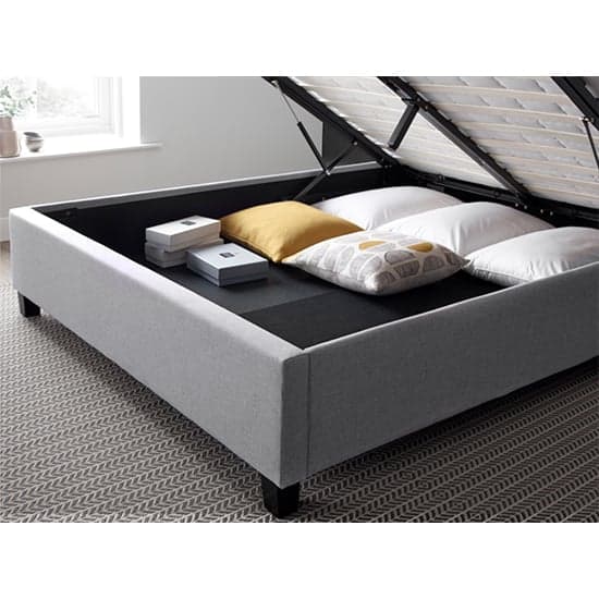 Brandon Fabric Ottoman Storage Double Bed In Grey_5