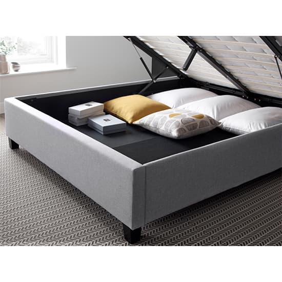 Brandon Fabric Ottoman Storage King Size Bed In Grey_5