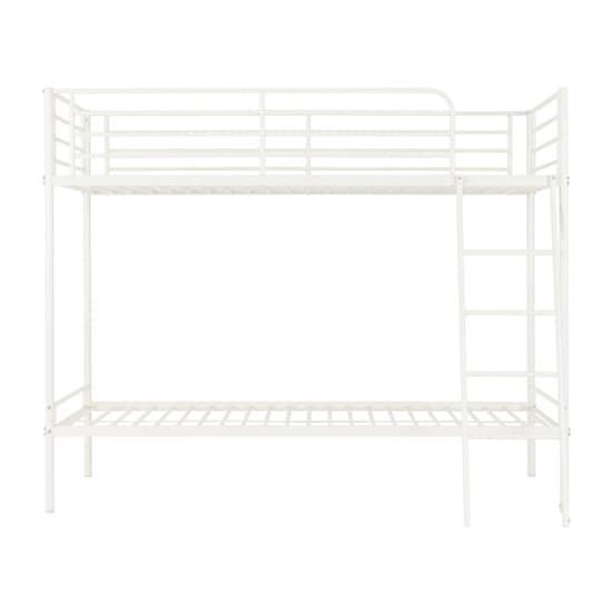 Baumer Metal Single Bunk Bed In White_4