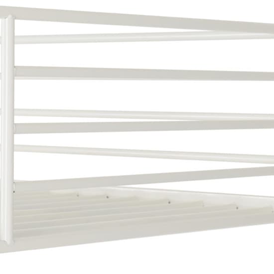 Baumer Metal Single Bunk Bed In White_6