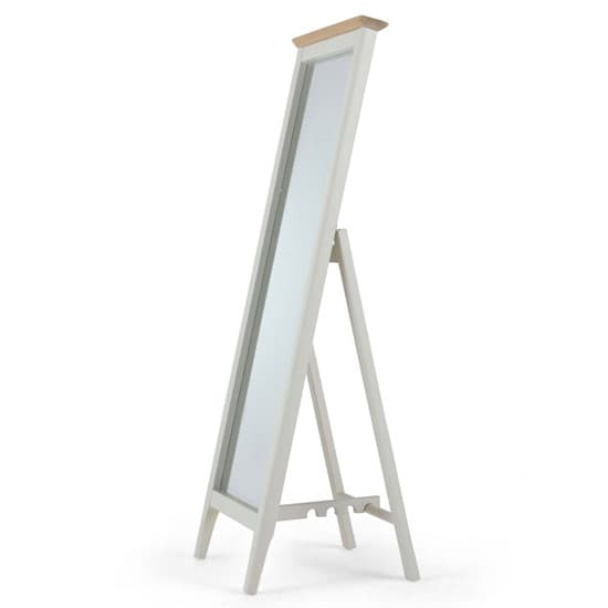 Brandy Cheval Mirror In Off White And Oak Frame_2