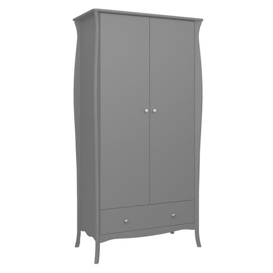 Braque Bedroom Furniture Set With 2 Doors Wardrobe In Grey_4