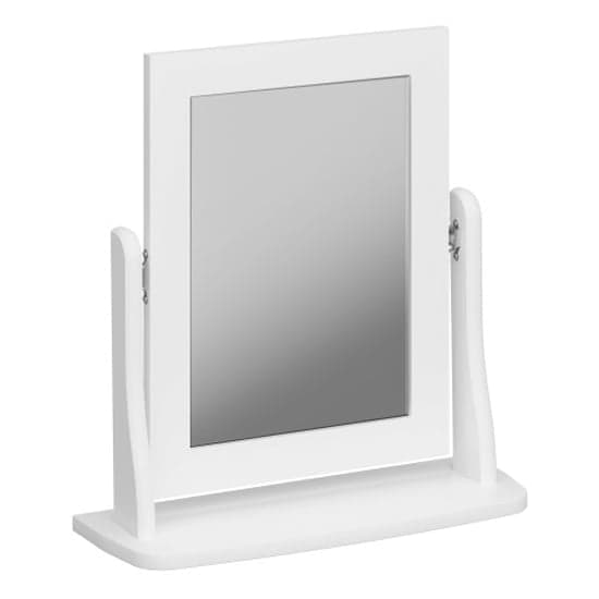 Braque Dressing Table Mirror In White_1