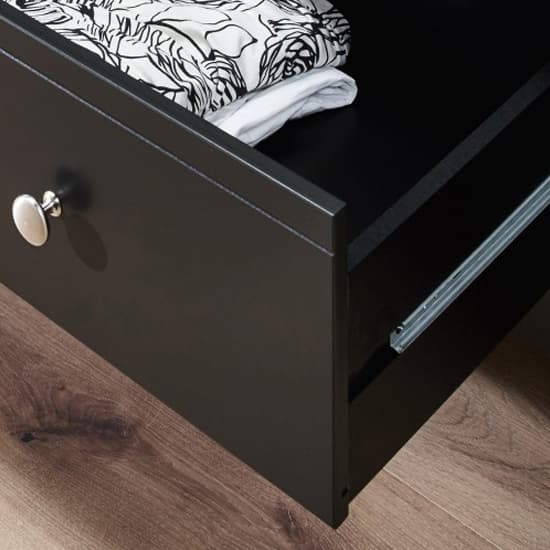 Braque Narrow Wooden Chest Of 5 Drawers In Black_3