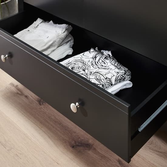 Braque Wide Wooden Chest Of 3 Drawers In Black_3