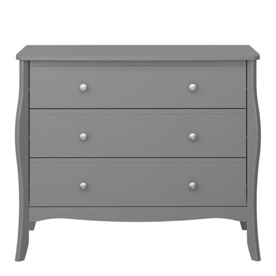 Braque Wide Wooden Chest Of 3 Drawers In Grey_2