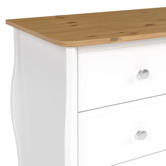 Braque Wooden Chest Of 3 Drawers In Pure White Iced Coffee_5