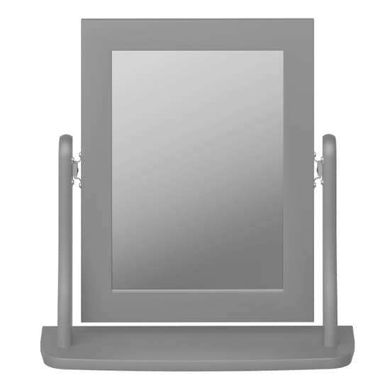 Braque Wooden Dressing Mirror In Grey Furniture in Fashion