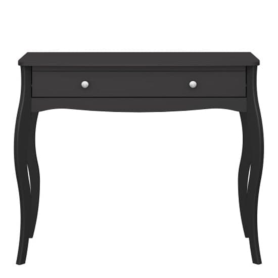 Braque Wooden Dressing Table With 1 Drawer In Black_2