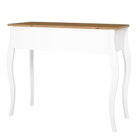Braque Wooden Dressing Table With 1 Drawer In Pure White_4