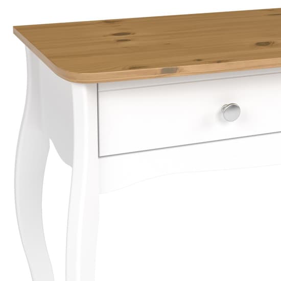 Braque Wooden Dressing Table With 1 Drawer In Pure White_6