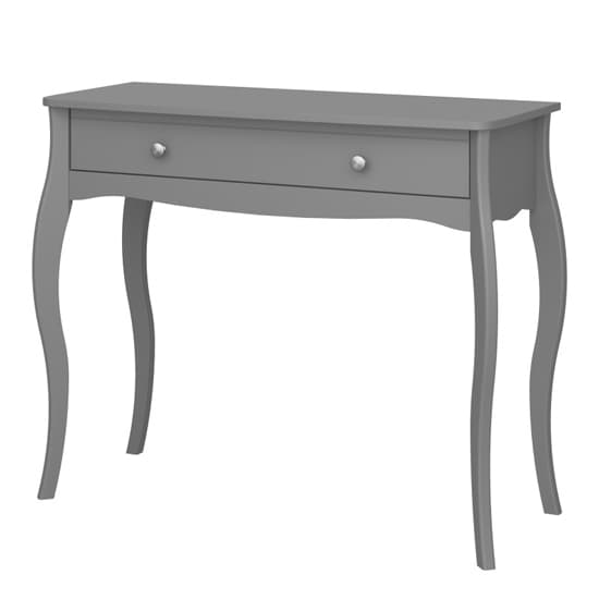 Braque Wooden Dressing Table With 2 Drawers In Grey_3