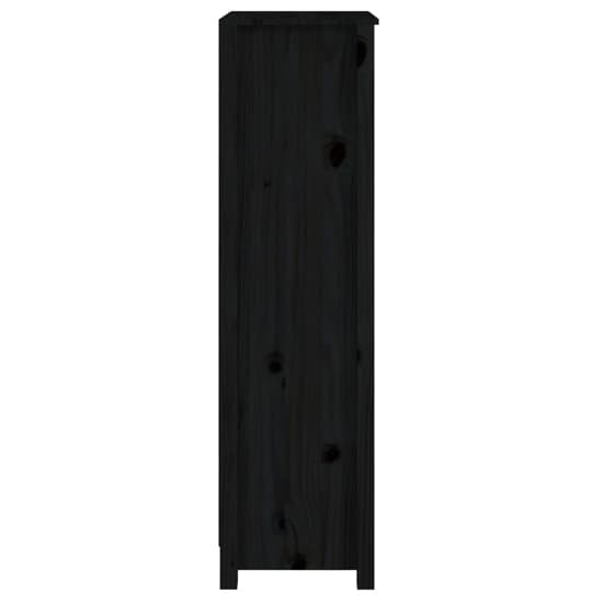 Brela Pinewood Bookcase With 3 Shelves In Black_5