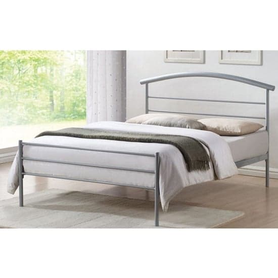 Brennington Metal Small Double Bed In Silver_1