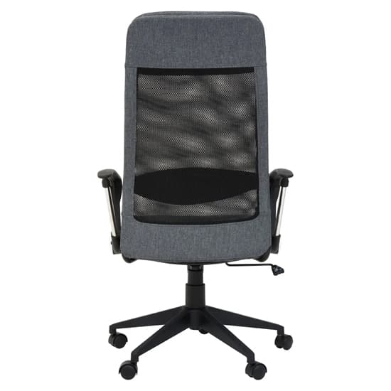 Brent Fabric Home Office Chair In Black Mesh And Grey_5