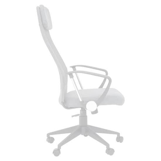 Brent Fabric Home Office Chair In Grey Mesh_4