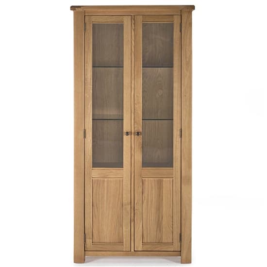 Brex Wooden Display Cabinet With 2 Doors In Natural_2