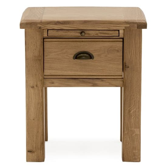 Brex Wooden Lamp Table With 1 Drawer In Natural_2
