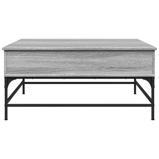 Brighton Wooden Coffee Table With Metal Frame In Grey Sonoma_4