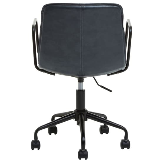 Brinson Leather Home And Office Chair In Grey_4