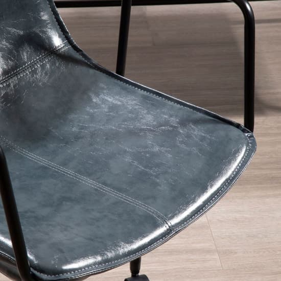 Brinson Leather Home And Office Chair In Grey_6