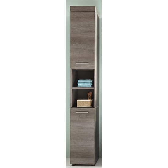 Britton Tall Bathroom Storage Cabinet In Sardegna Smoky Silver_1