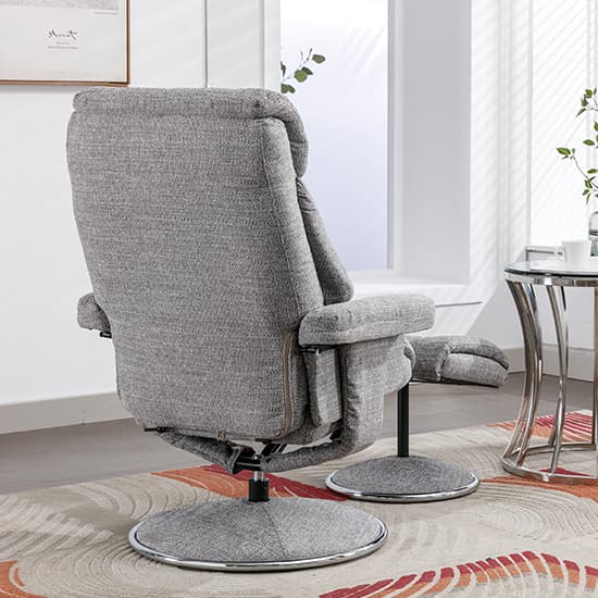 Brixton Fabric Swivel Recliner Chair And Stool In Lisbon Rock_9