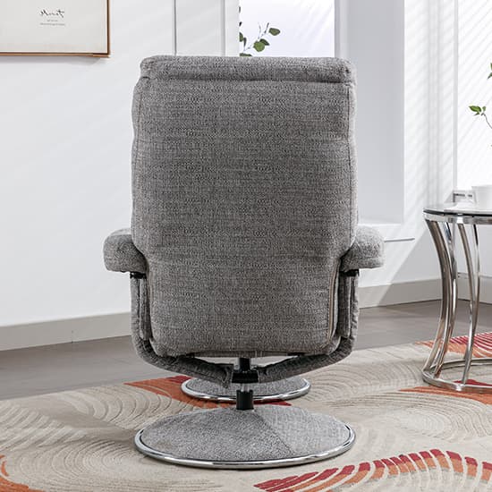 Brixton Fabric Swivel Recliner Chair And Stool In Lisbon Rock_10