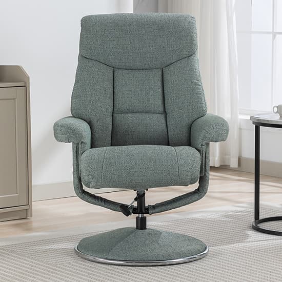 Brixton Fabric Swivel Recliner Chair And Stool In Lisbon Teal_6